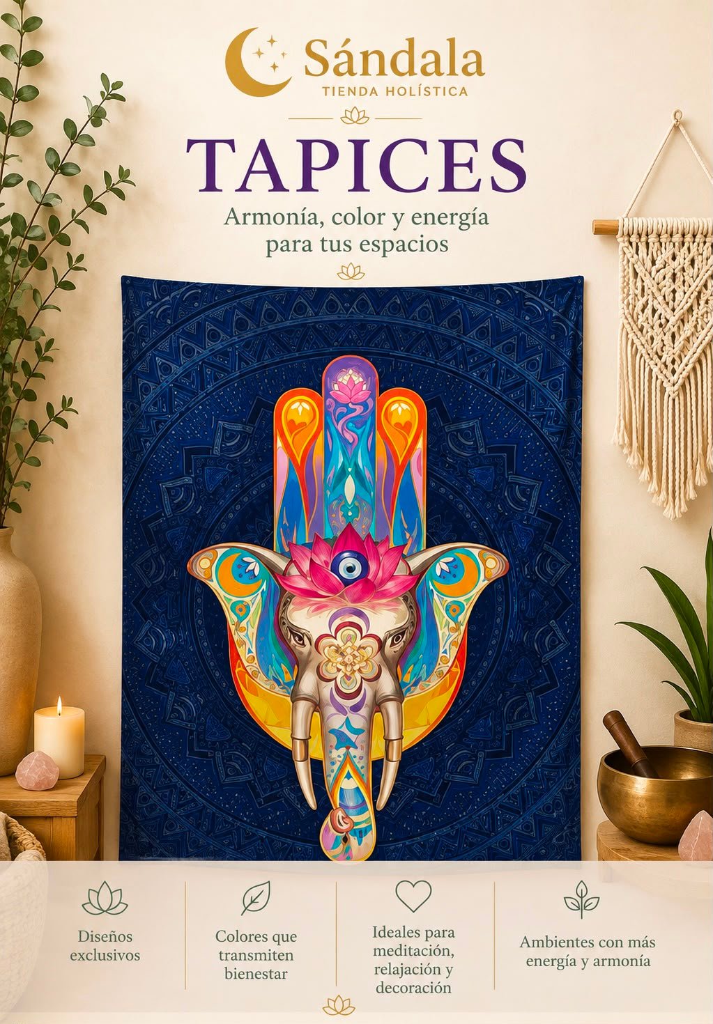 Tapiz Mano/Elefante